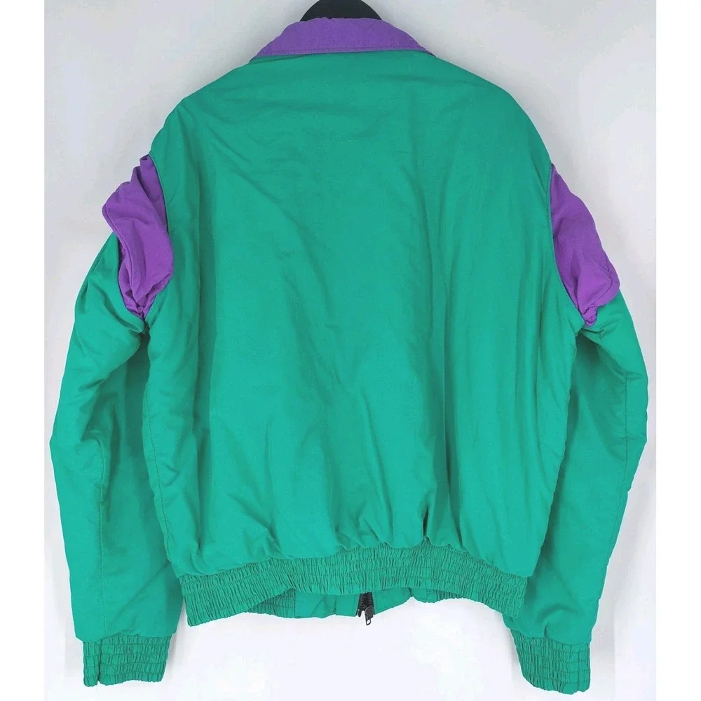 Vintage 80's Racewear Nylon Full Zip Jacket Fenwick Racing‎ Embroidered XLarge - Picture 7 of 8